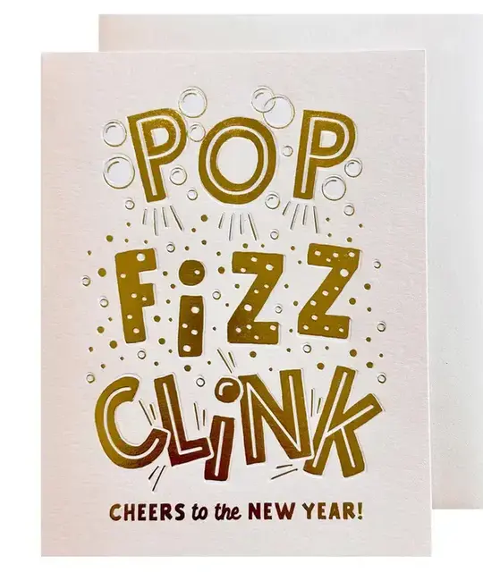 The Social Type - TST TST NSHO - Pop, Fizz, Clink  Boxed New Years Holiday Note Set