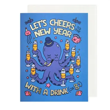 The Social Type - TST TSTGCNY0005 - Octopus New Year Card