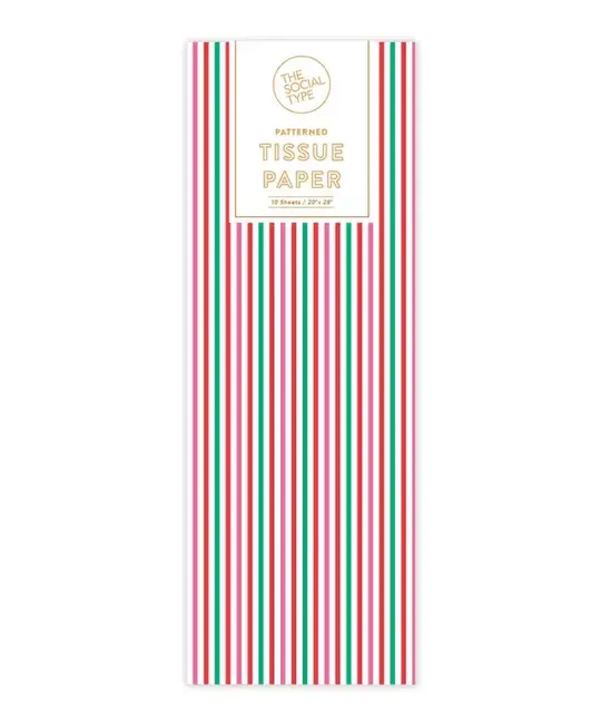The Social Type - TST TST TP - Candy Pinstripe Tissue Paper