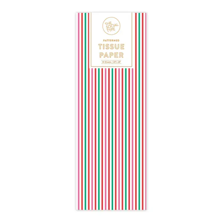 The Social Type - TST TST TP - Candy Pinstripe Tissue Paper