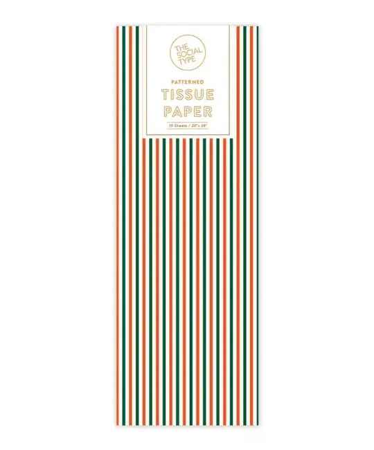 The Social Type - TST TST TP - Holiday Pinstripe Tissue Paper