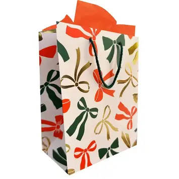 The Social Type - TST TST GBME - Holiday Ribbon Bows Medium Gift Bag
