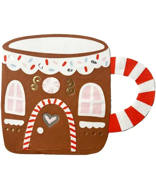 Daydream Society - DAS DAS PSNA - Gingerbread House Mug Baking Spirits Bright Large Napkins