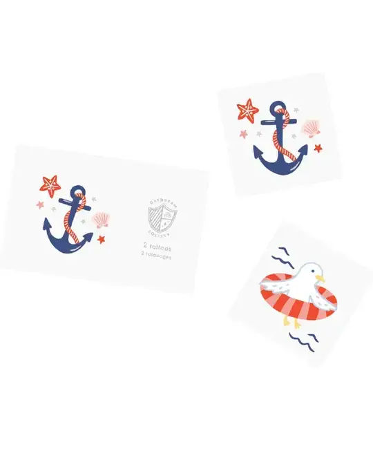 Daydream Society - DAS DAS GI - Seaside Temporary Tattoo Set