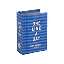 Chronicle Books - CB CB BO - Navy Stripes Mini One Line a Day One-Year Memory Book