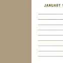 Chronicle Books - CB CB BO - Navy Stripes Mini One Line a Day One-Year Memory Book