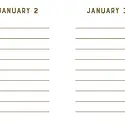 Chronicle Books - CB CB BO - Navy Stripes Mini One Line a Day One-Year Memory Book