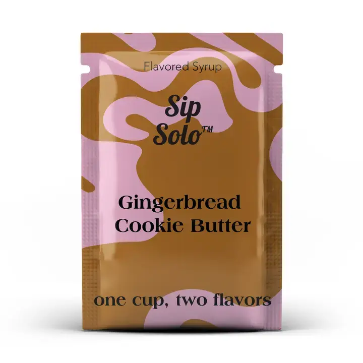 Sip Solo - SIS SIS FAD - Gingerbread Cookie Butter Single-Serve Flavored Syrup