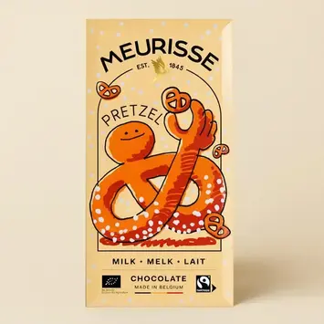 Meurisse Chocolate - MC MC FAD - Pretzel Milk Chocolate Bar