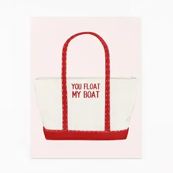 Dear Hancock - DH DHGCLO0028 - Float My Boat Tote Love Card