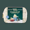 Poppy & Pout - PAP PAP APPR - Peppermint Peak Puffer Bag Gift Set, Retro Ski (Peppermint Peak lip balm, lip scrub, and lip mask, plus a spatula)
