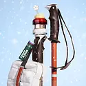 Poppy & Pout - PAP PAP APPR - Peppermint Peak Puffer Bag Gift Set, Retro Ski (Peppermint Peak lip balm, lip scrub, and lip mask, plus a spatula)