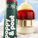 Poppy & Pout - PAP PAP APPR - Peppermint Peak Puffer Bag Gift Set, Retro Ski (Peppermint Peak lip balm, lip scrub, and lip mask, plus a spatula)