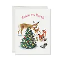 Red Cap Cards - RCC RCCGCHO0085 - Peace on Earth Peaceful Critters Holiday Card