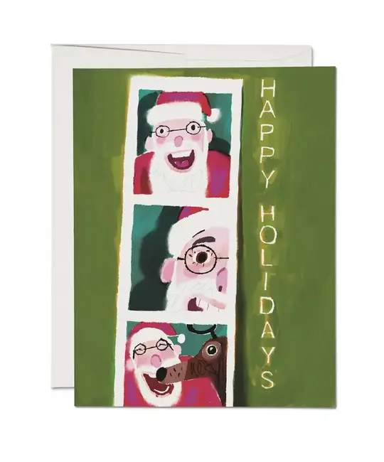 Red Cap Cards - RCC RCCGCHO0079 - Santa Photobooth Holiday Card