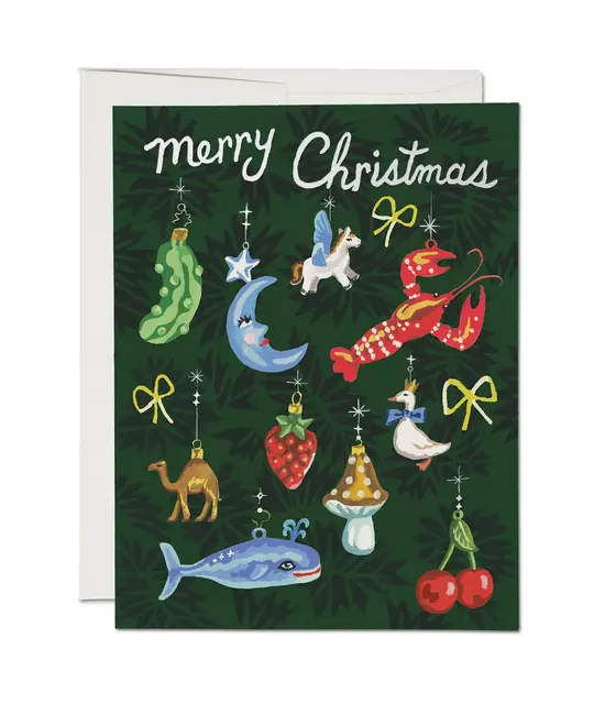 Red Cap Cards - RCC RCCGCHO0075 - Curious Trimmings Holiday Card