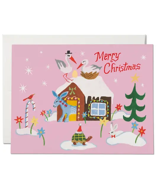 Red Cap Cards - RCC RCC NSHO - Away in a Manger Animals Holiday Boxed Note Set