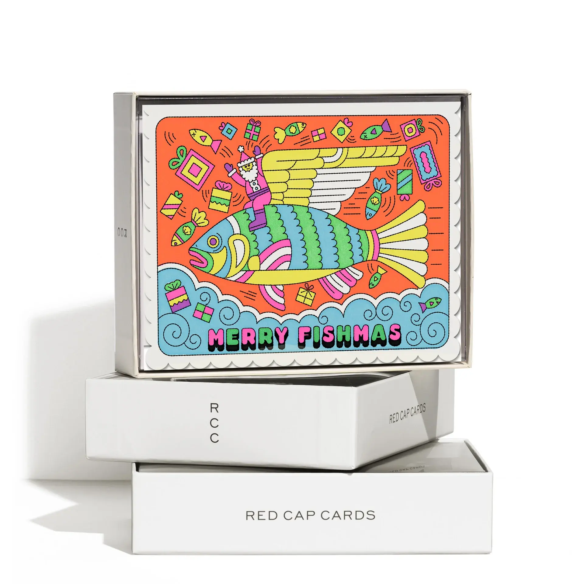 Red Cap Cards - RCC RCC NSHO - Merry Fishmas Holiday Boxed Note Set