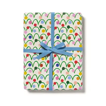 Red Cap Cards - RCC RCC WPROHO - Festive Globes Continuous Wrap Roll (10 feet)