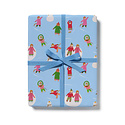 Red Cap Cards - RCC RCC WPROHO - Ice Skating Cats Continuous Wrap Roll (10 feet)