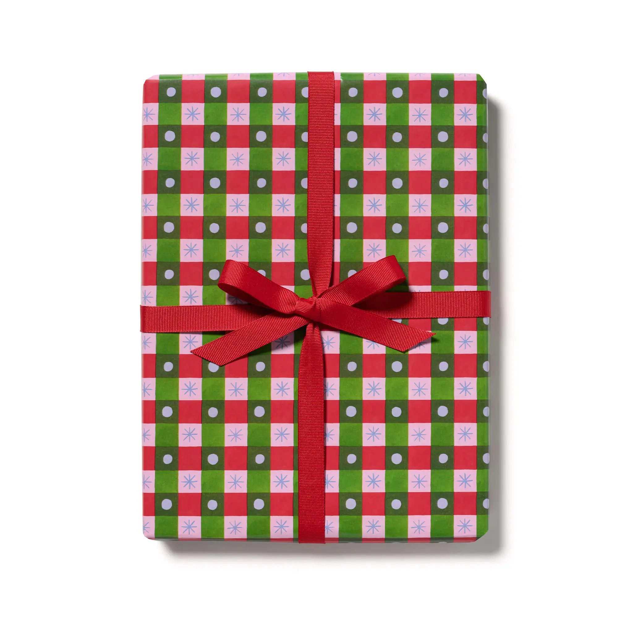 Red Cap Cards - RCC RCC WPROHO - Holiday Checker Continuous Wrap Roll (10 feet)