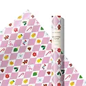 Red Cap Cards - RCC RCC WPROHO - Pink Diamonds Continuous Wrap Roll (10 feet)