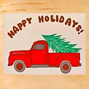 Gold Teeth Brooklyn - GTB GTBGCHO0047 - Holiday Red Truck Holiday Card