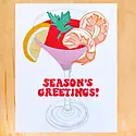 Gold Teeth Brooklyn - GTB GTBGCHO0048 - Shrimp Cocktail Seasons Greetings Holiday Card