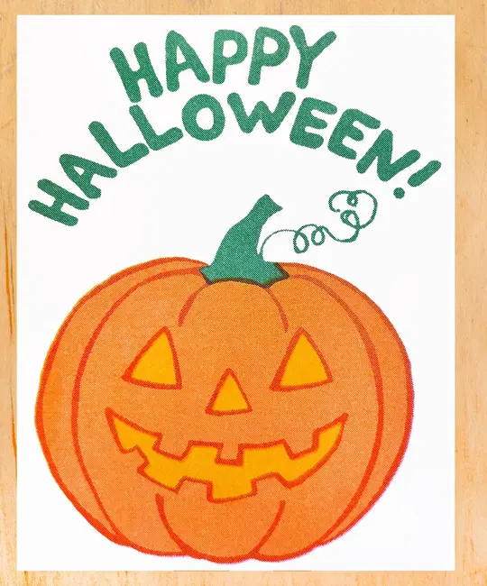 Gold Teeth Brooklyn - GTB GTBGCHA0006 - Jack O' Lantern Halloween Card