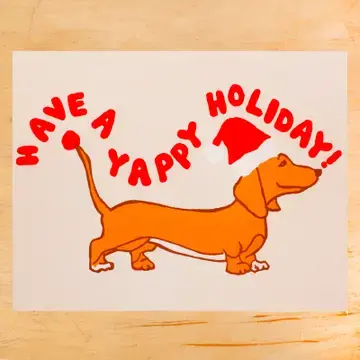Gold Teeth Brooklyn - GTB GTBGCHO0041 - Dachshund Yappy Holiday Card