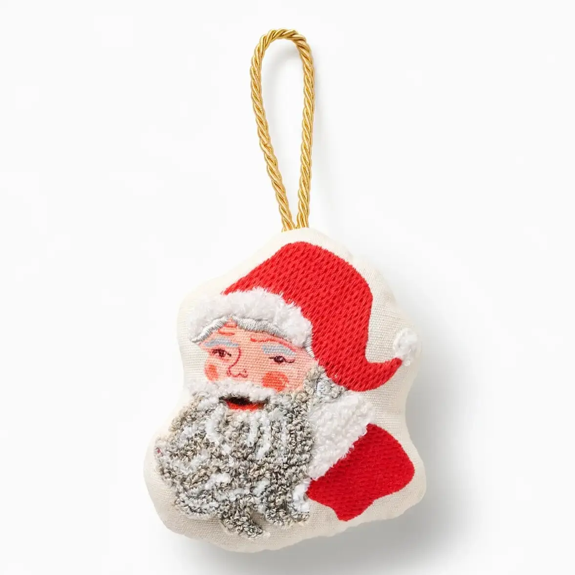 Rifle Paper Co - RP RP OR - Santa Embroidered Ornament