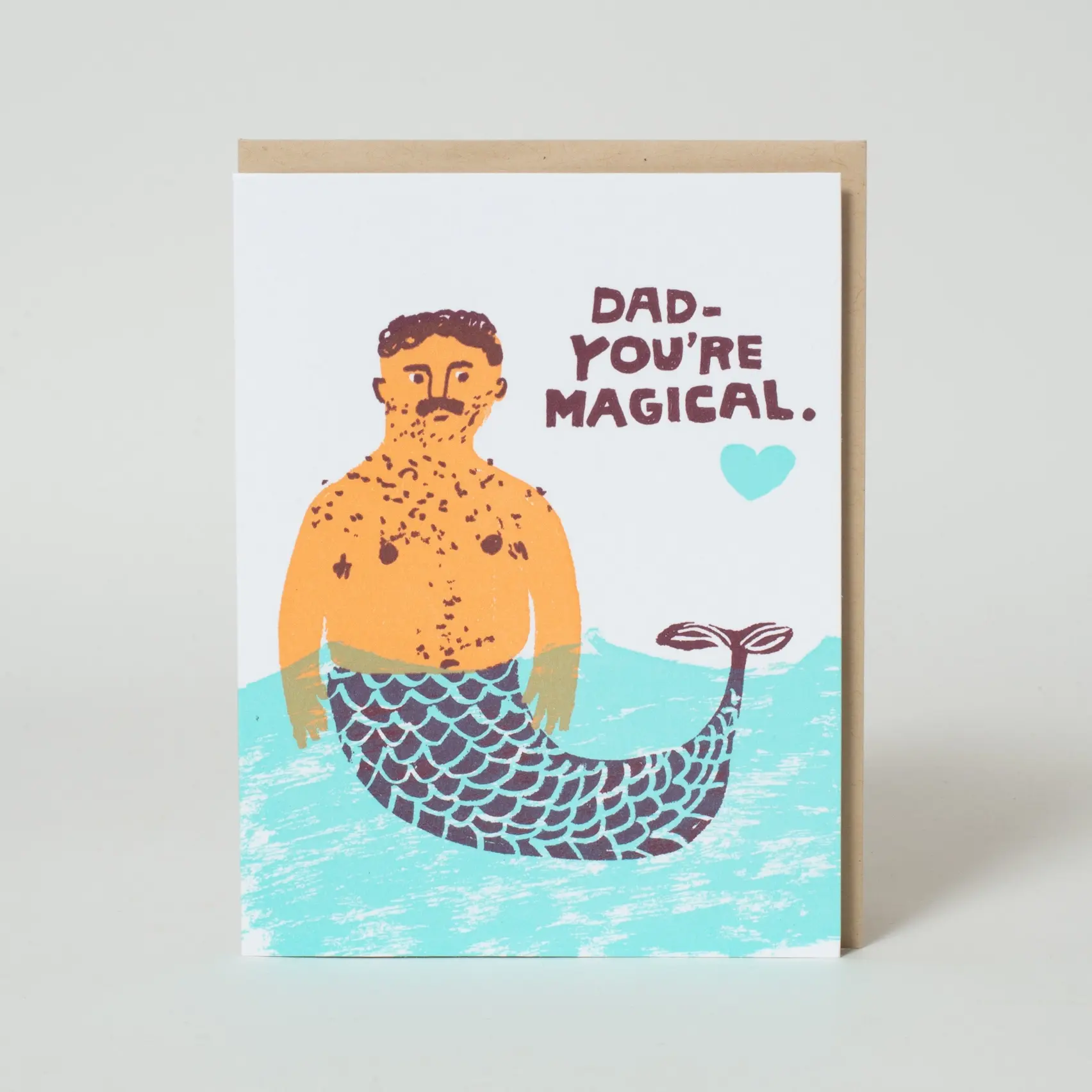 Egg Press - EP EPGCFD0021 - You're Magical Merman Father's Day Card