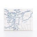 Gus and Ruby Letterpress - GR GR NSBL - Portsmouth Harbor Map Boxed Note Set, Set of 8