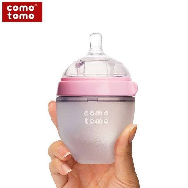 Comotomo Comotomo Baby Bottle (2-Pack) Pink