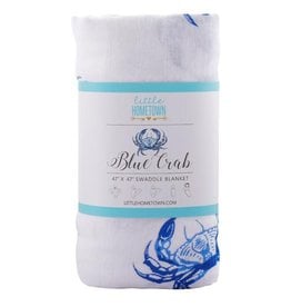 Little Hometown Blue Crab Bamboo Swaddle