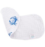 Little Hometown Blue Crab Bamboo 2-in-1 Burp Cloth & Bib