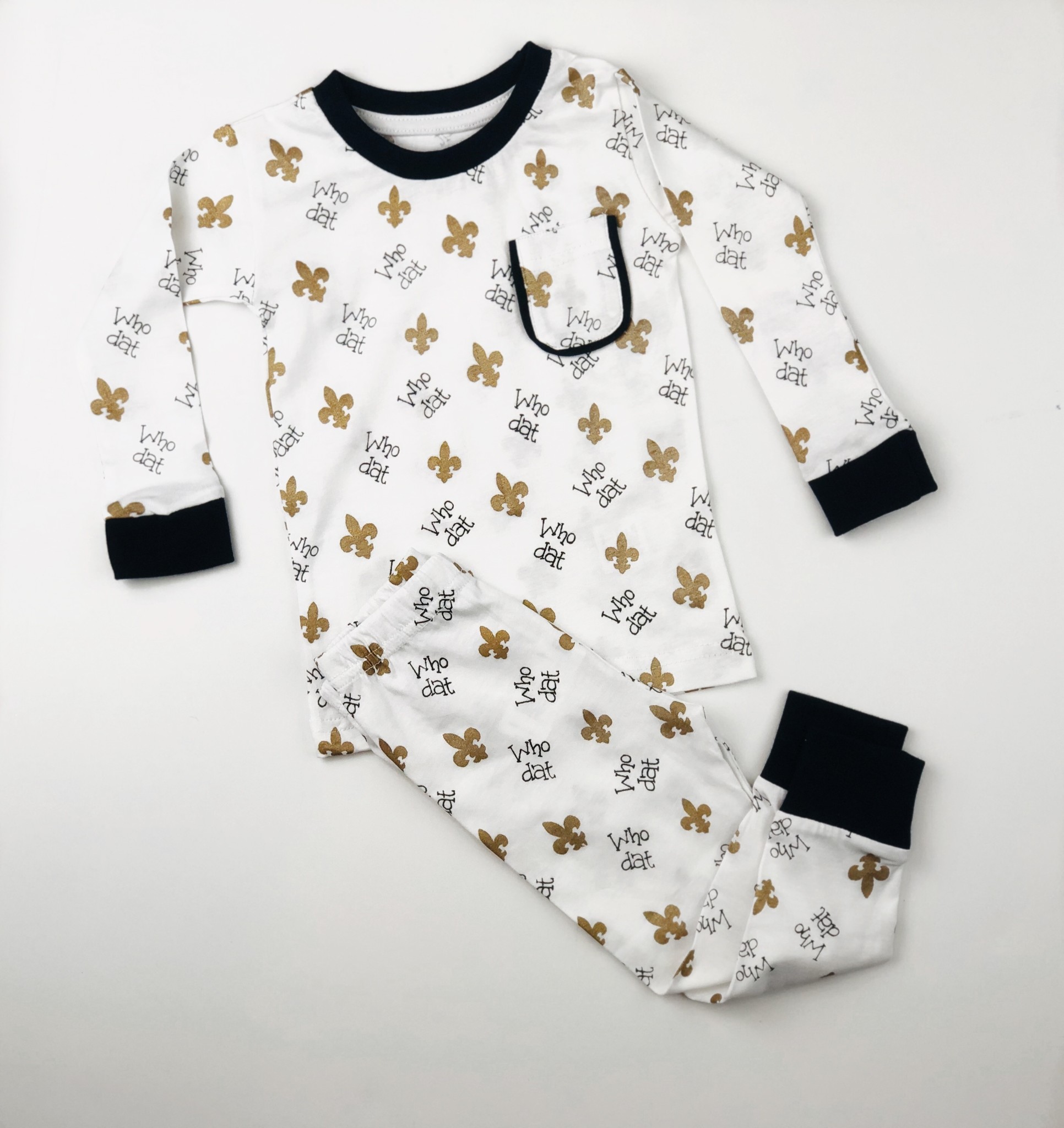 Who Dat Organic Pajamas Zukababy