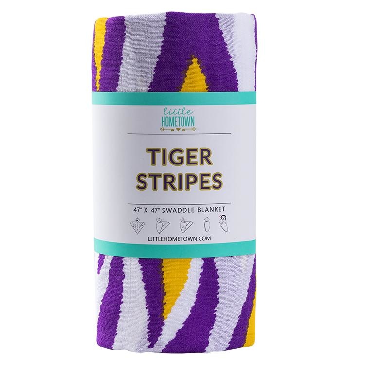 Lsu Tigers Bamboo Swaddle Blanket Zukababy - Lsu Baby Bedding Lsu Tigers Bamboo Swaddle Blanket Zukababy - Lsu Baby Bedding