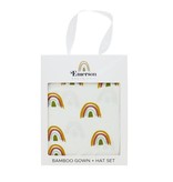 Emerson and Friends Rainbow Gown and Hat Set - Bamboo