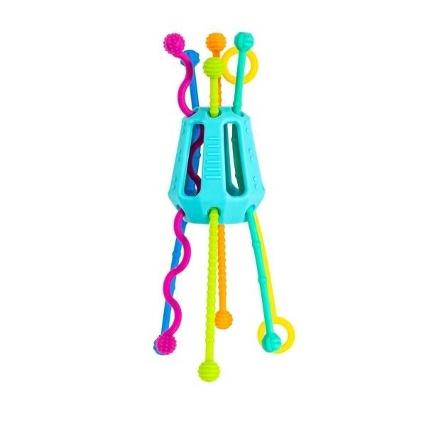 mobi games Zippee Silicone Activity Pull Toy | Multi Color