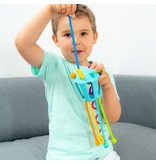 mobi games Zippee Silicone Activity Pull Toy | Multi Color