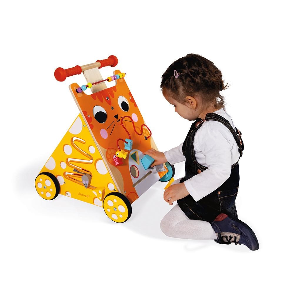 Juratoys Multi-Activities Wooden Cat Baby Walker (in store exclusive-floor model)