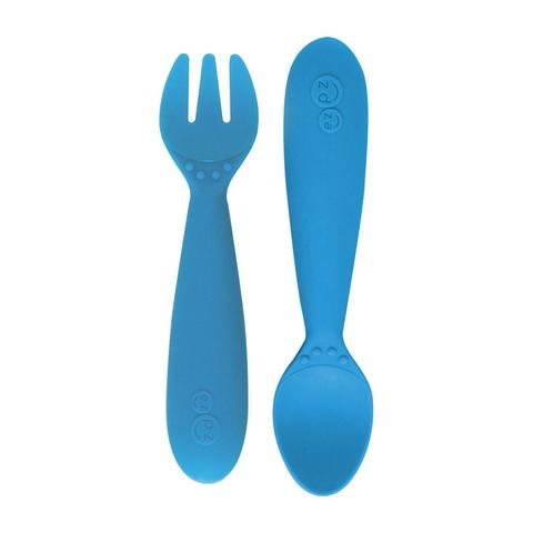 ezpz Mini Utensils - Toddler Spoon and Fork Set - ZukaBaby