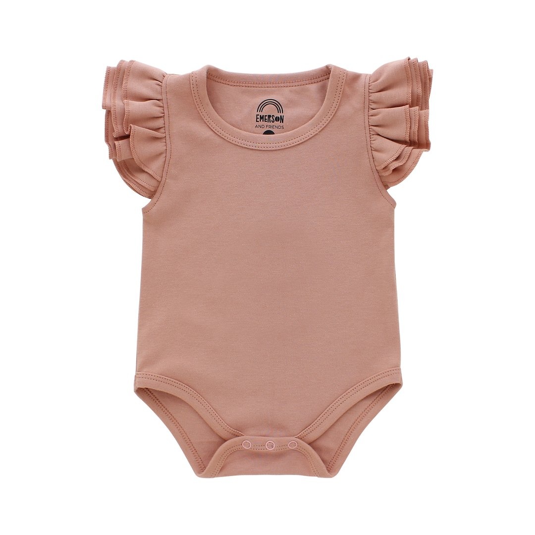 flutter sleeve onesie