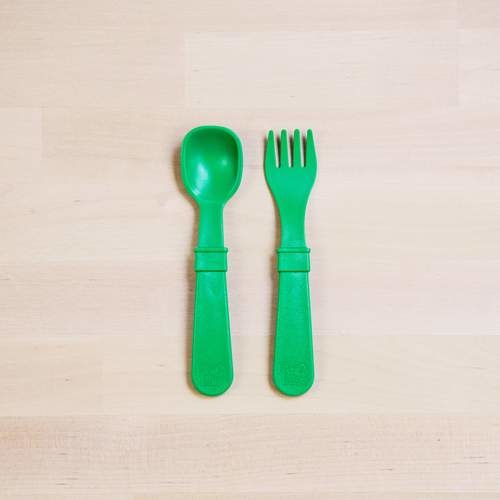 Re-Play Re-Play Toddler Utensil Spoon and Fork Pair