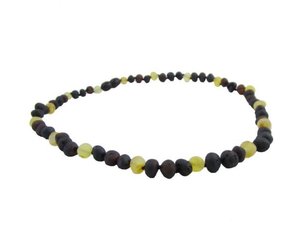 amber monkey teething necklace