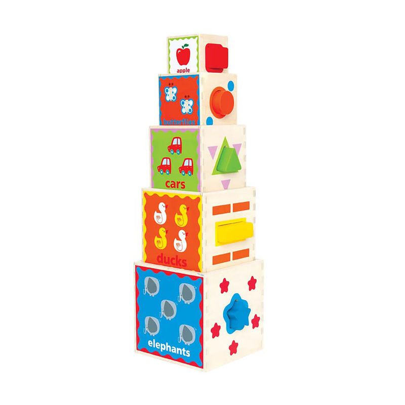 wooden nesting blocks