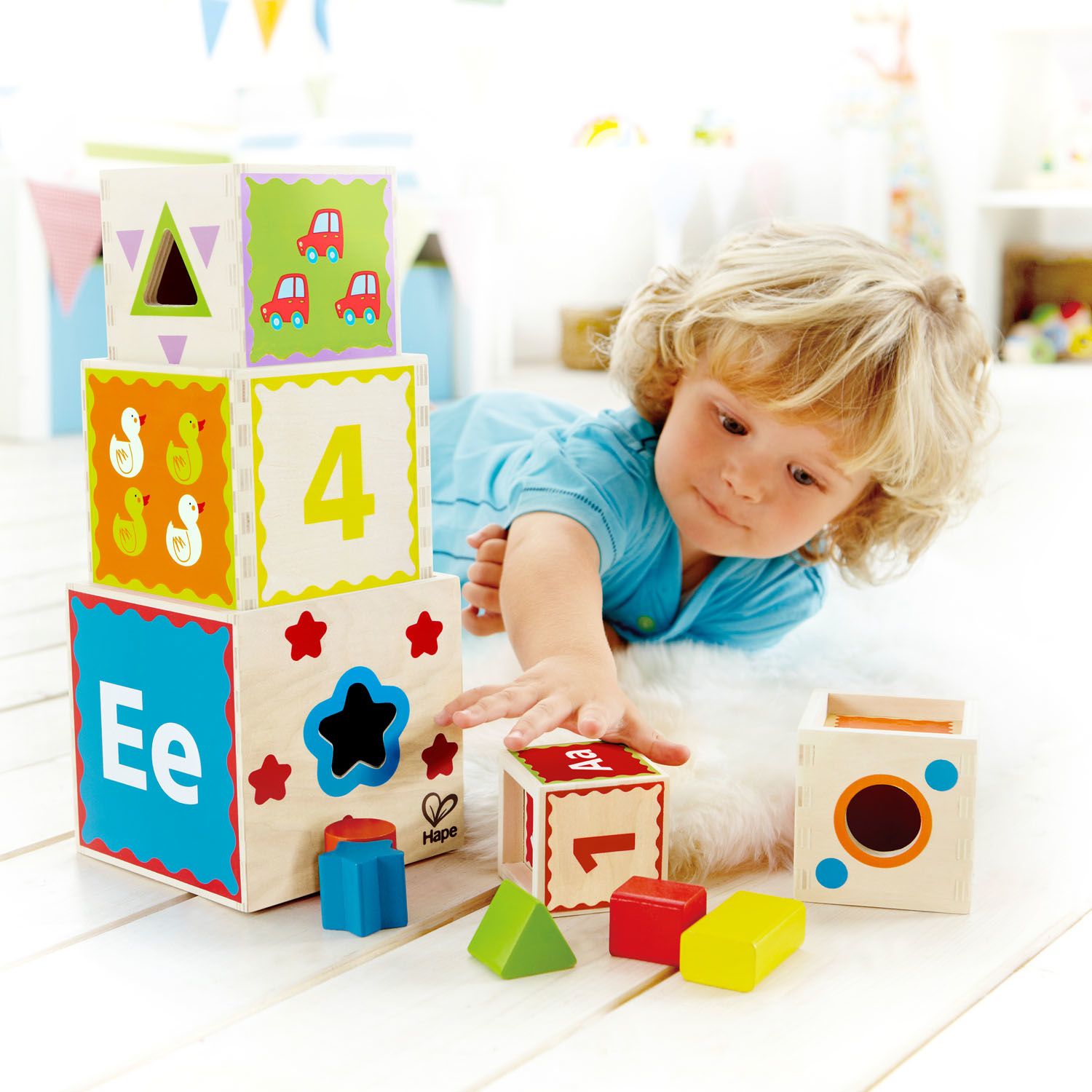 wooden nesting blocks