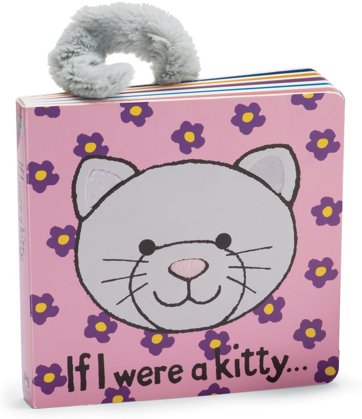 Jellycat If I Were a Kitty (Grey) Touch and Feel Board Book