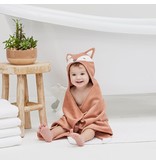 Elegant Baby Baby Bath Wrap Cotton Velour Hooded Towel - Rust Fox (0-24 mo)